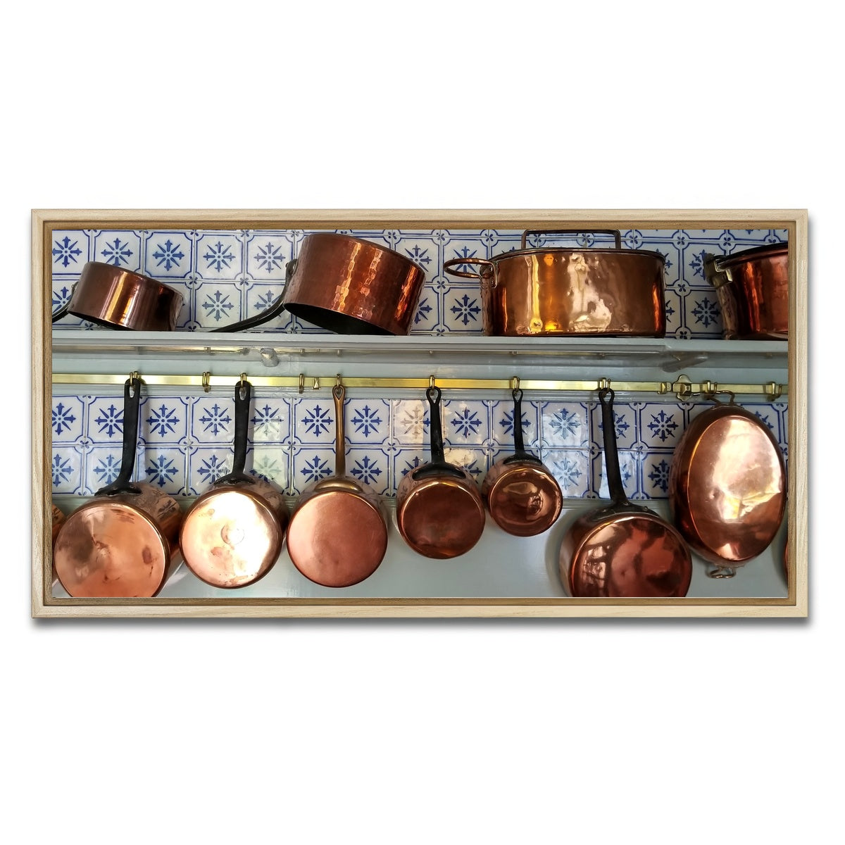 AUTO-MOCKUP WHITE | Monet's Kitchen - Giverny, France | 1 Piece | Natural Framed Canvas | group=2x1