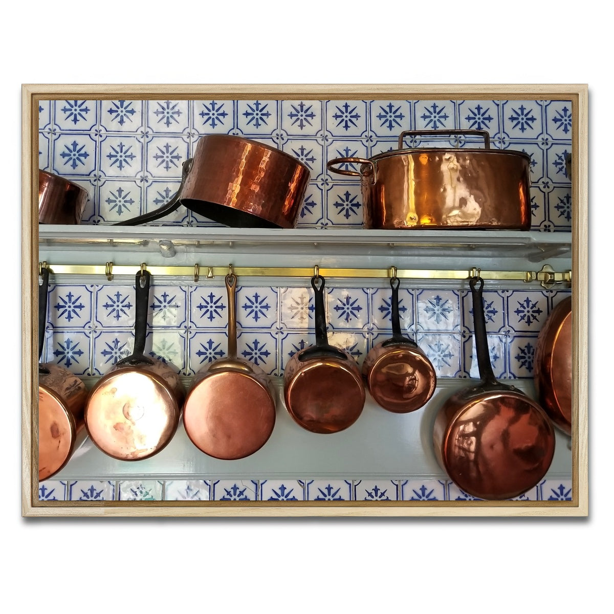 AUTO-MOCKUP WHITE | Monet's Kitchen - Giverny, France | 1 Piece | Natural Framed Canvas | group=4x3