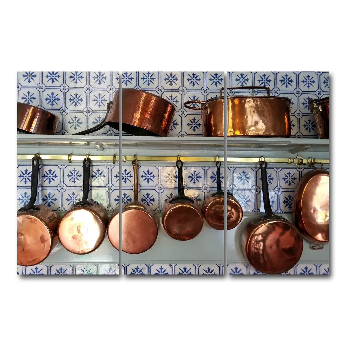 AUTO-MOCKUP WHITE | Monet's Kitchen - Giverny, France | 3 Piece | Gallery Wrap Canvas | group=12x24