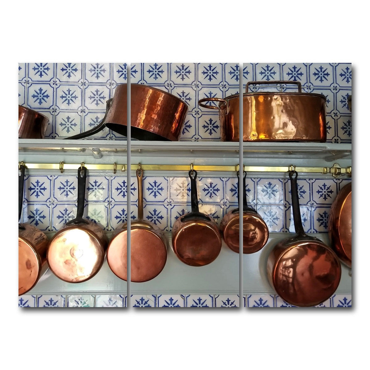 AUTO-MOCKUP WHITE | Monet's Kitchen - Giverny, France | 3 Piece | Gallery Wrap Canvas | group=8x18