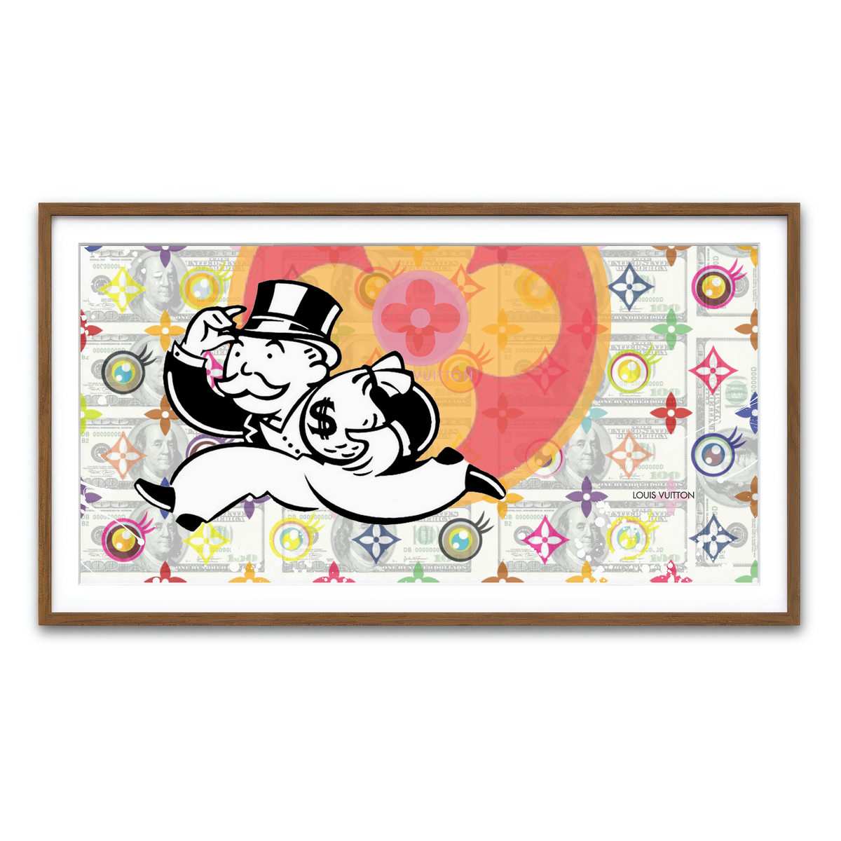 Framed Print 2x1 Walnut