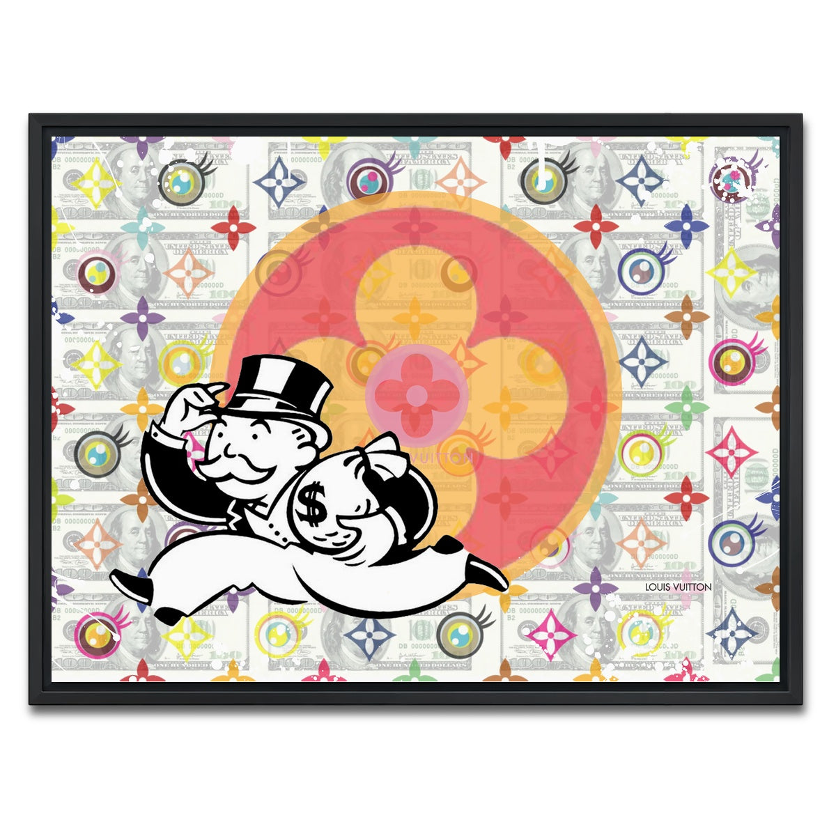 AUTO-MOCKUP WHITE | Money Bag Boy | 1 Piece | Black Framed Canvas | group=4x3