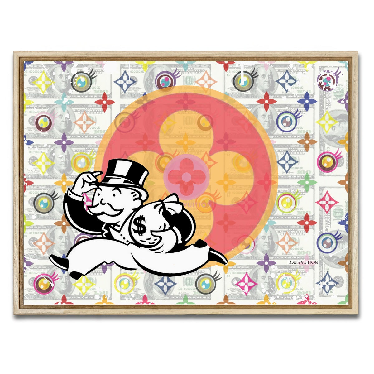 AUTO-MOCKUP WHITE | Money Bag Boy | 1 Piece | Natural Framed Canvas | group=4x3