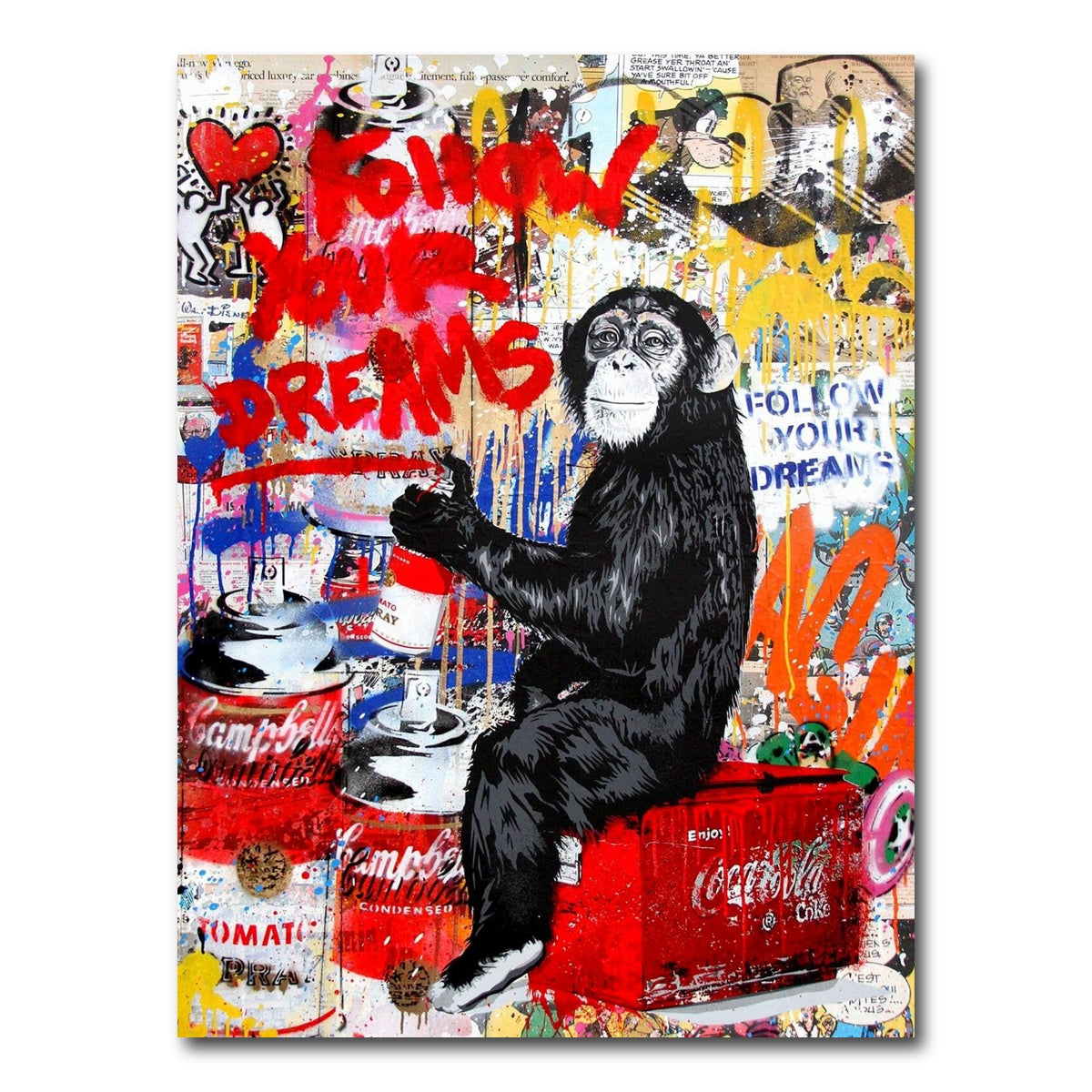 AUTO-MOCKUP WHITE | Monkey Business | 1 Piece | Gallery Wrap Canvas | group=3x4