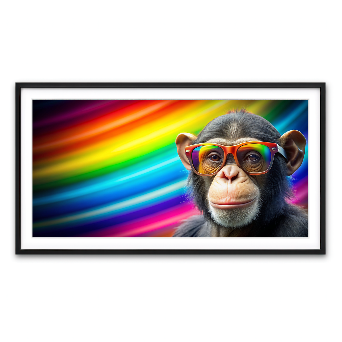 Framed Print 2x1 Black