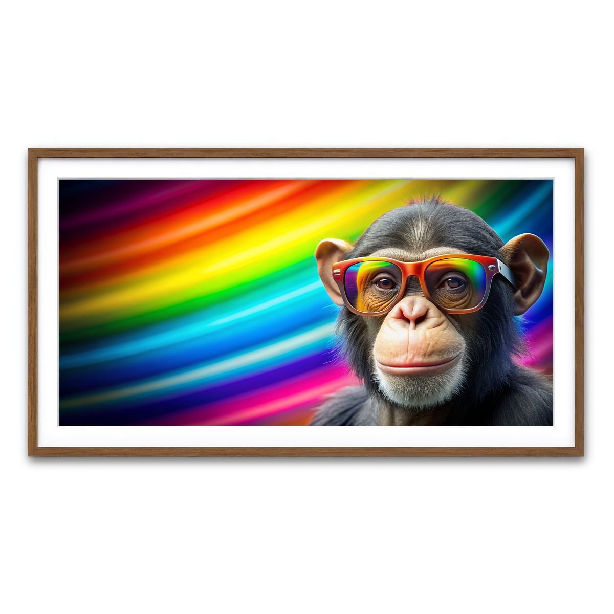 Framed Print 2x1 Walnut