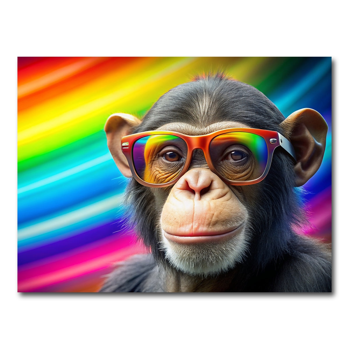 AUTO-MOCKUP WHITE | Monkey Color | 1 Piece | Gallery Wrap Canvas | group=4x3