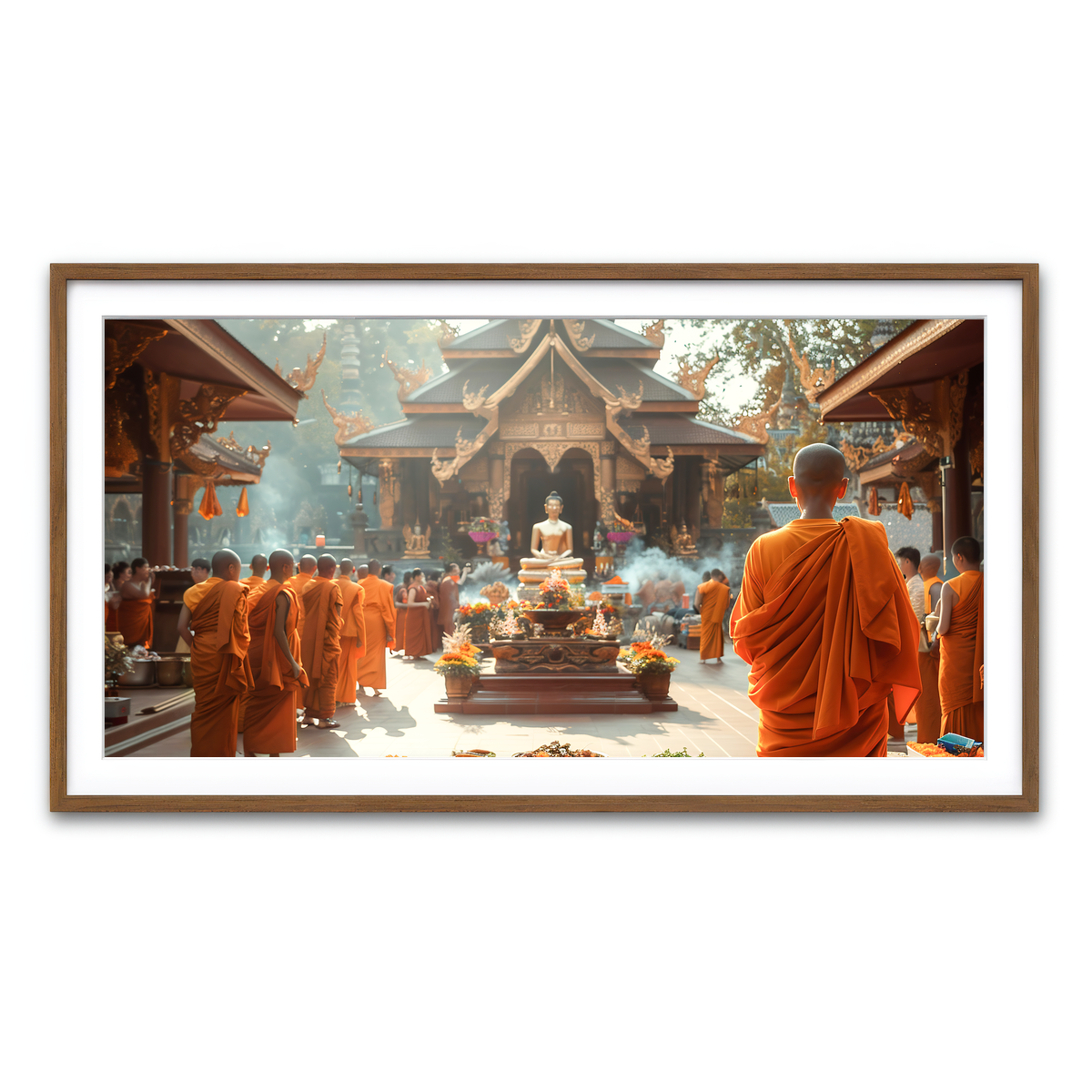 Framed Print 2x1 Walnut