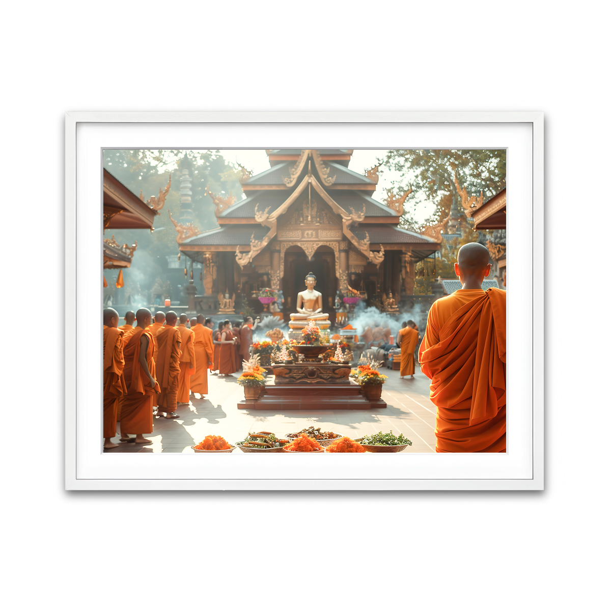 Framed Print 4x3 White