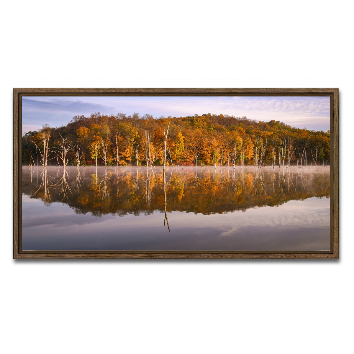 AUTO-MOCKUP WHITE | Monksville Mist | 1 Piece | Walnut Framed Canvas | group=2x1