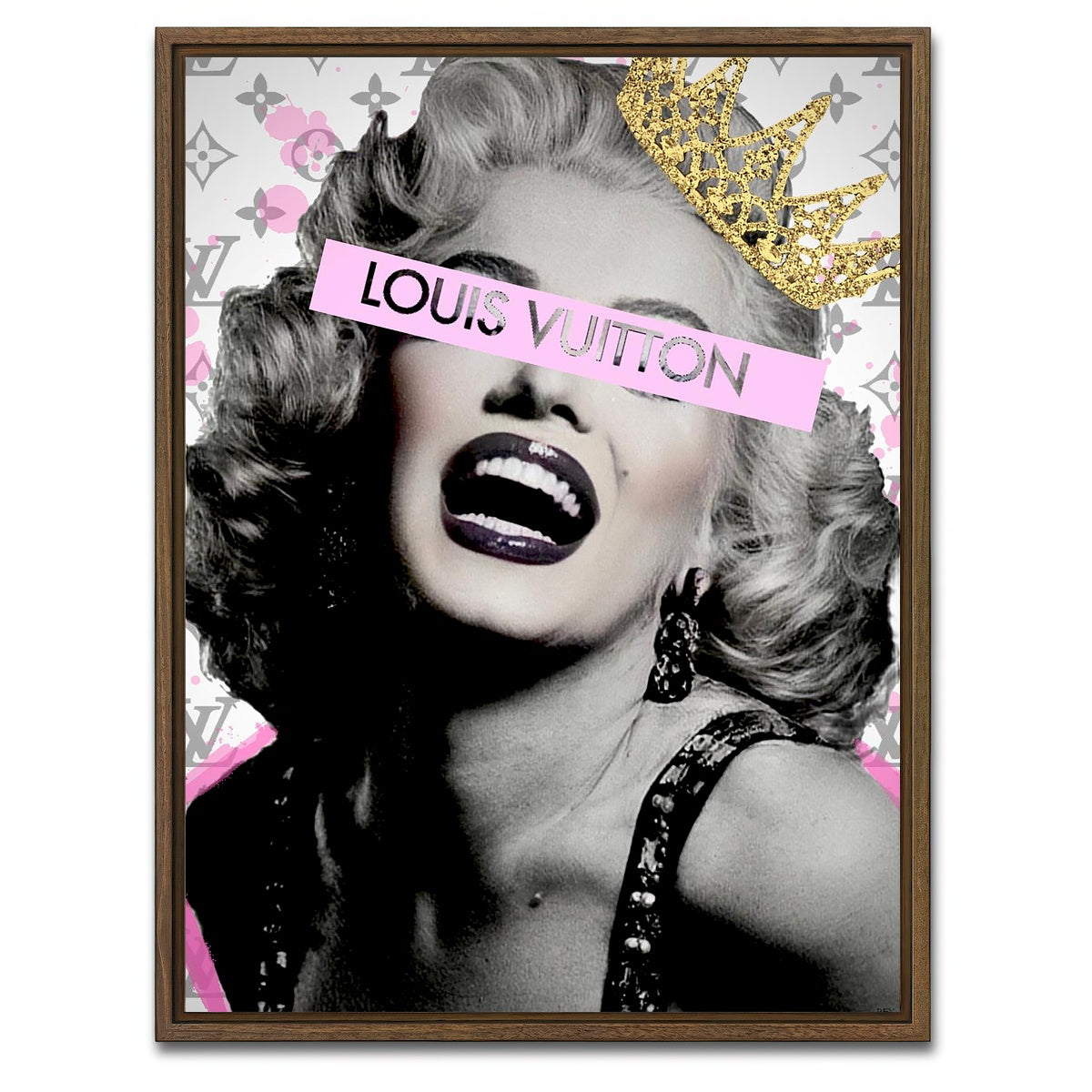AUTO-MOCKUP WHITE | Monroe See no evil | 1 Piece | Walnut Framed Canvas | group=3x4