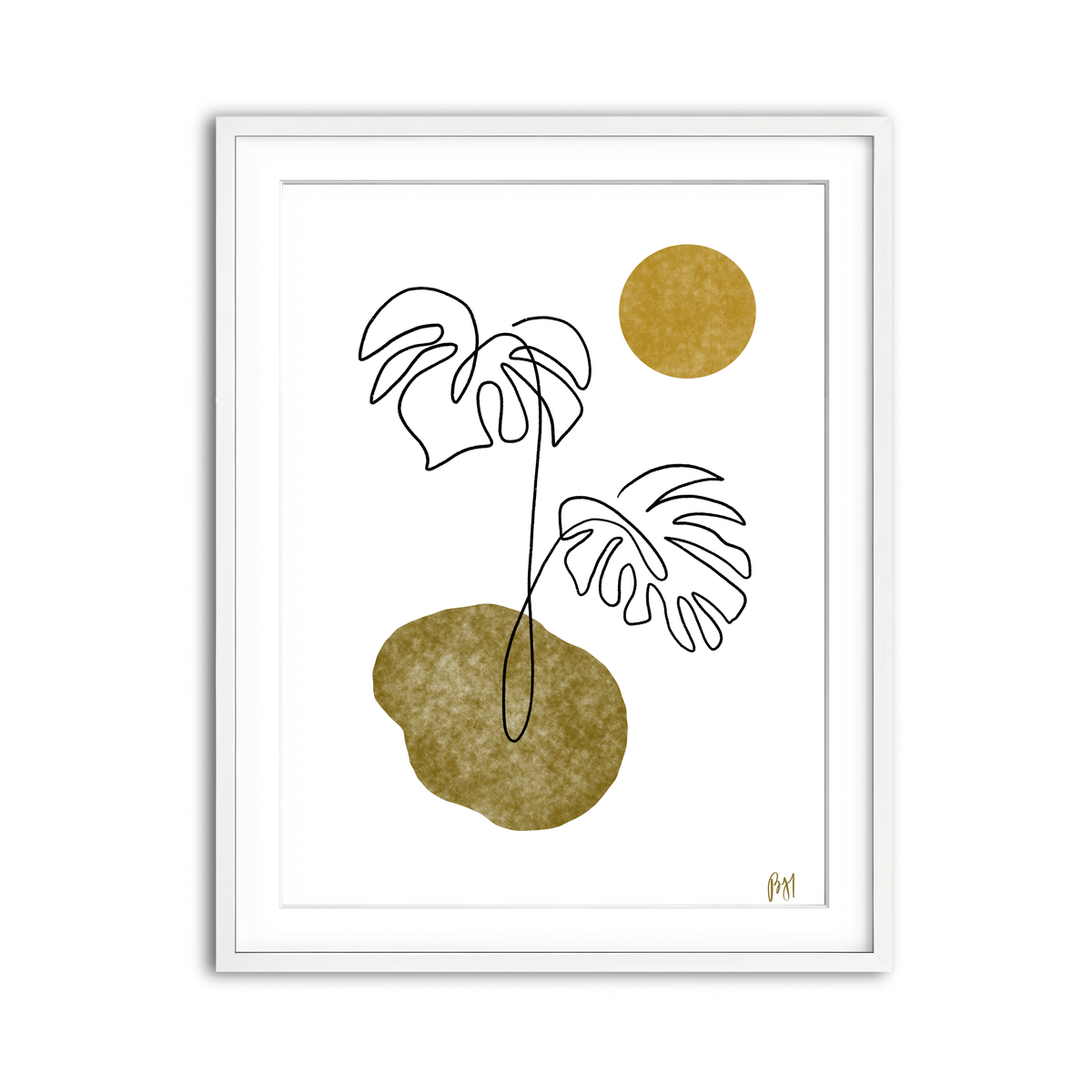 Framed Print 3x4 White