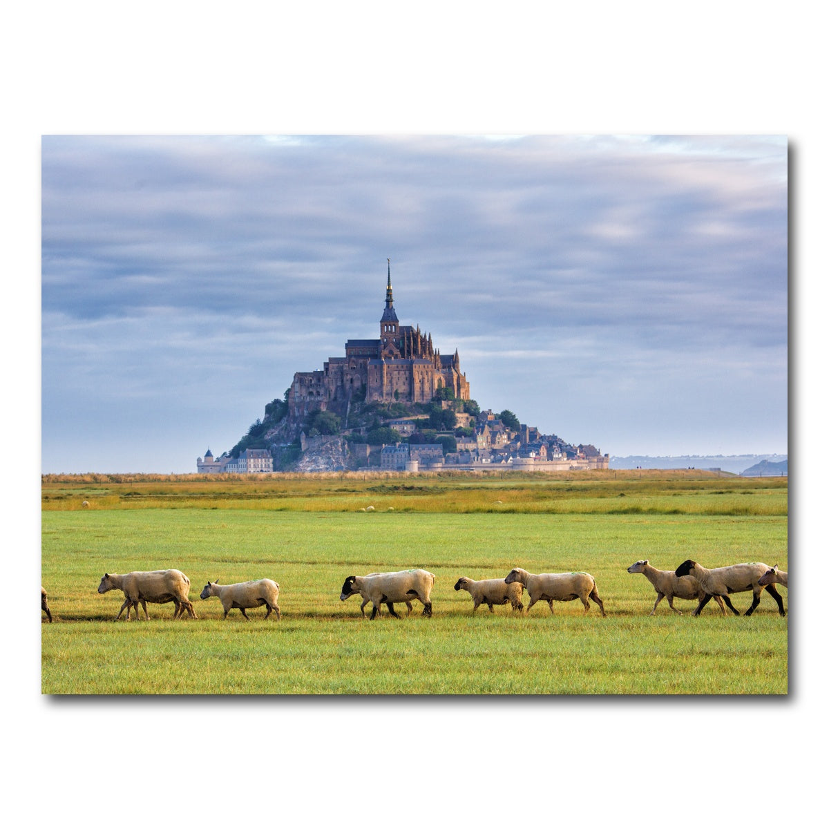 AUTO-MOCKUP WHITE | Mont Saint Michel Abbey | 1 Piece | Gallery Wrap Canvas | group=4x3