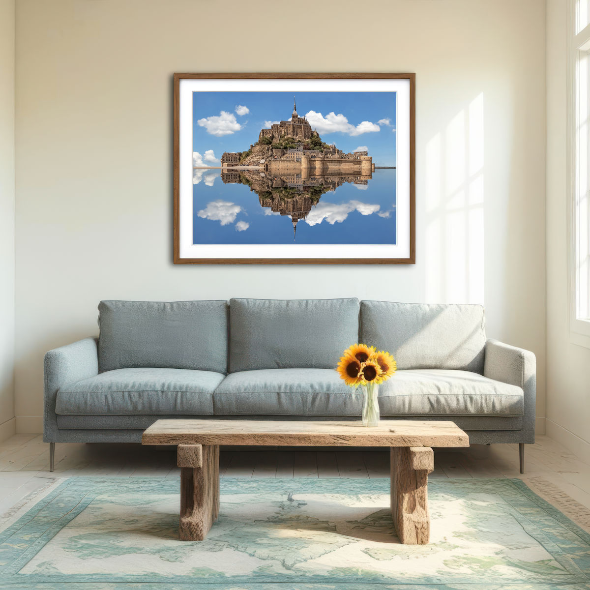 AUTO-MOCKUP ROOM | Mont Saint Michel Wall Art
