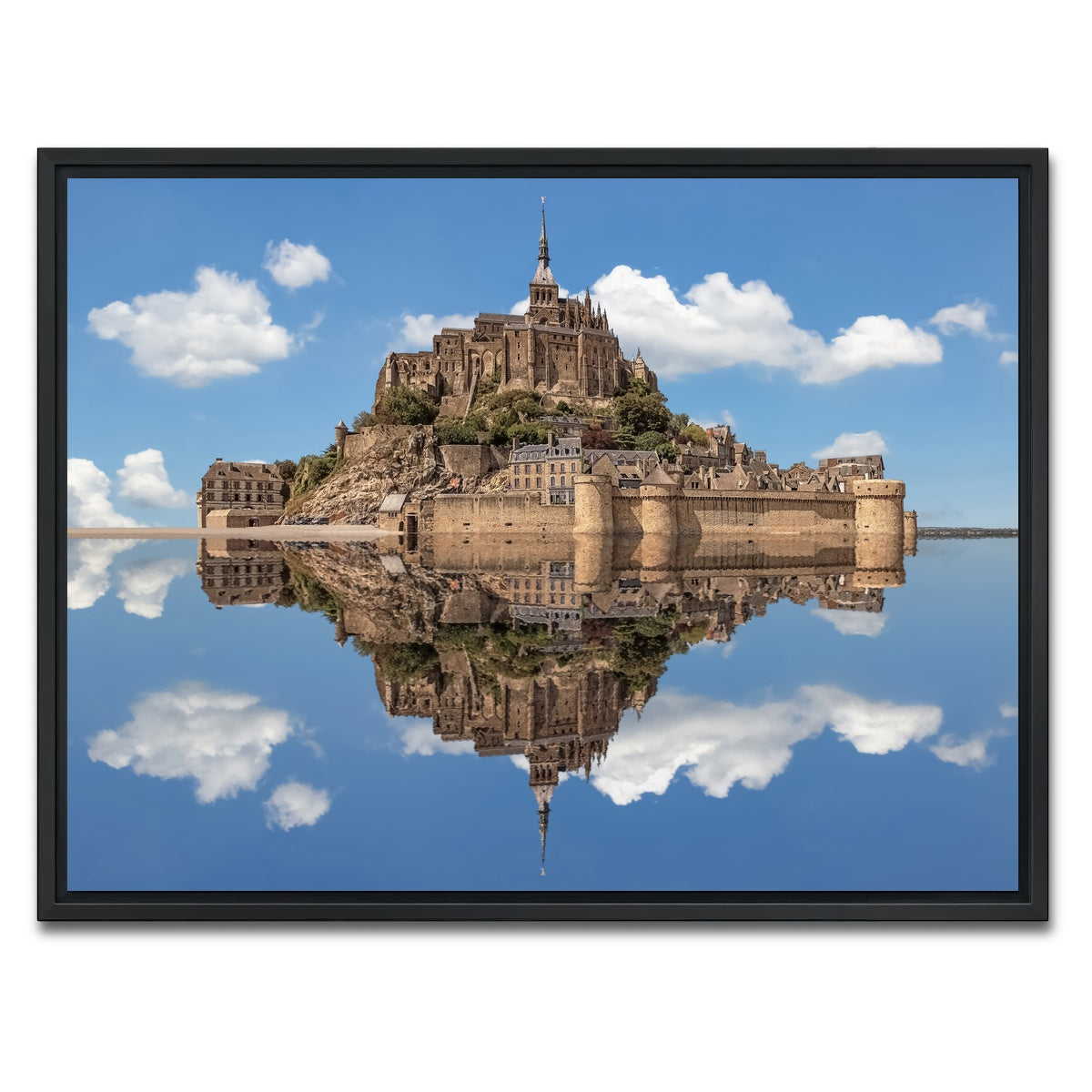 AUTO-MOCKUP WHITE | Mont Saint Michel | 1 Piece | Black Framed Canvas | group=4x3