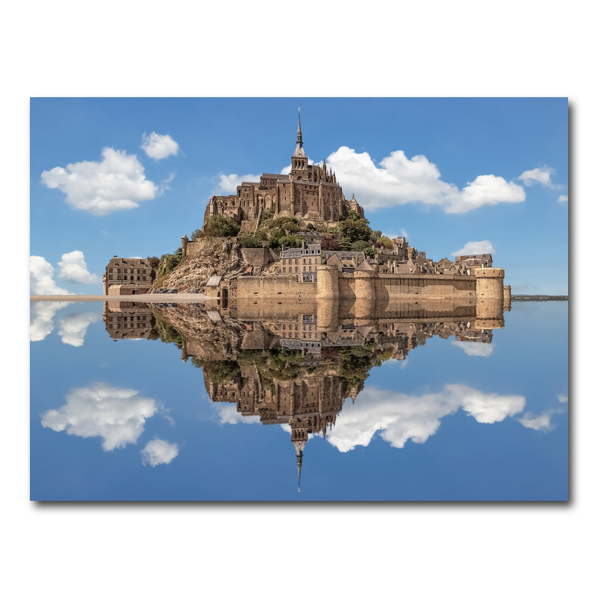 AUTO-MOCKUP WHITE | Mont Saint Michel | 1 Piece | Gallery Wrap Canvas | group=4x3