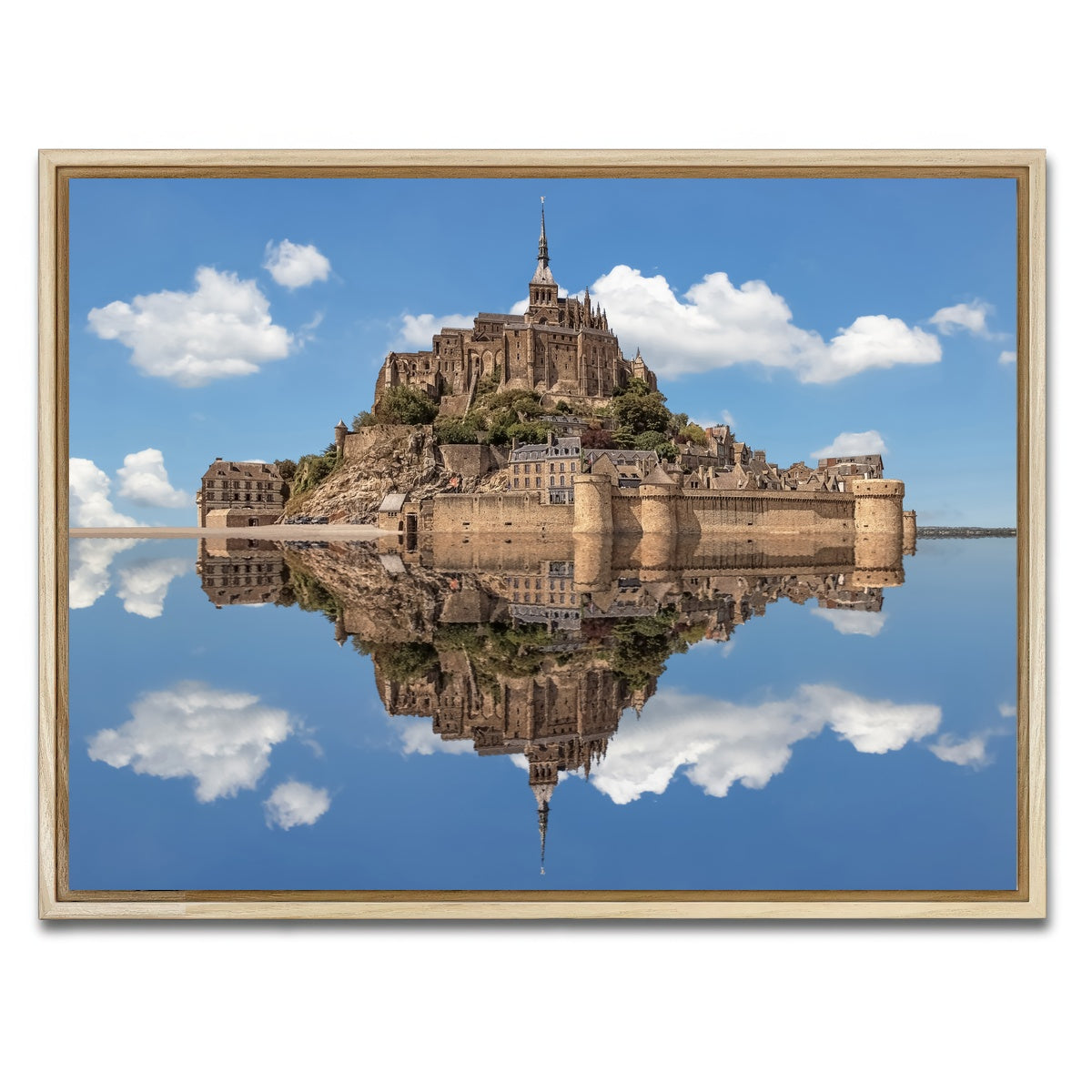 AUTO-MOCKUP WHITE | Mont Saint Michel | 1 Piece | Natural Framed Canvas | group=4x3