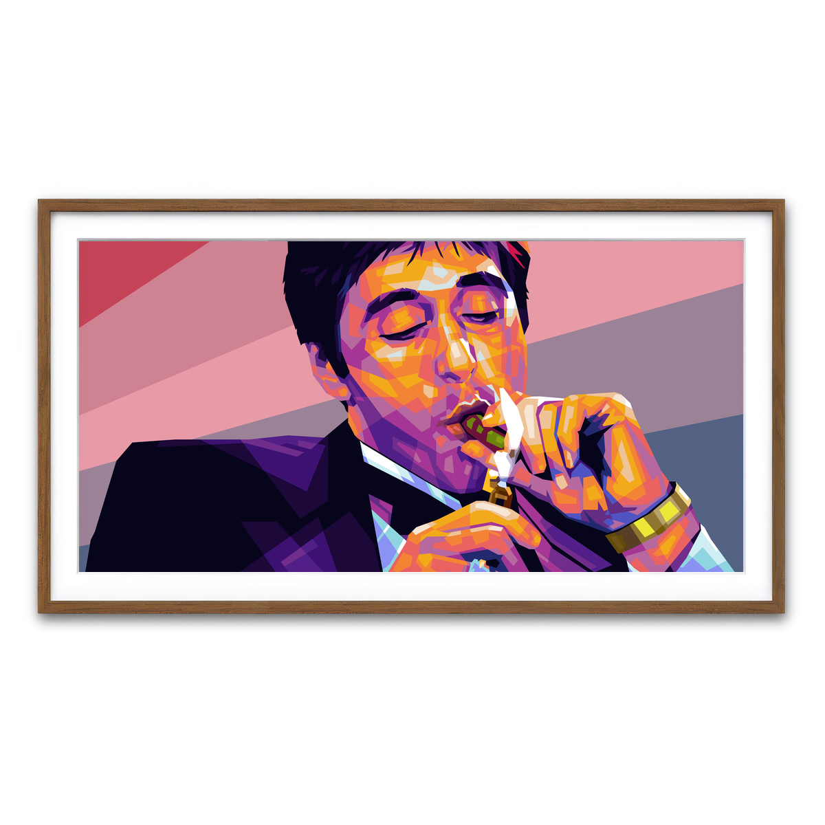 Framed Print 2x1 Walnut