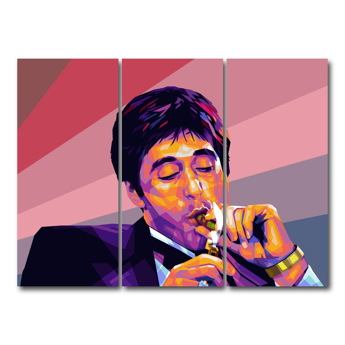 AUTO-MOCKUP WHITE | Montana Cigar | 3 Piece | Gallery Wrap Canvas | group=8x18