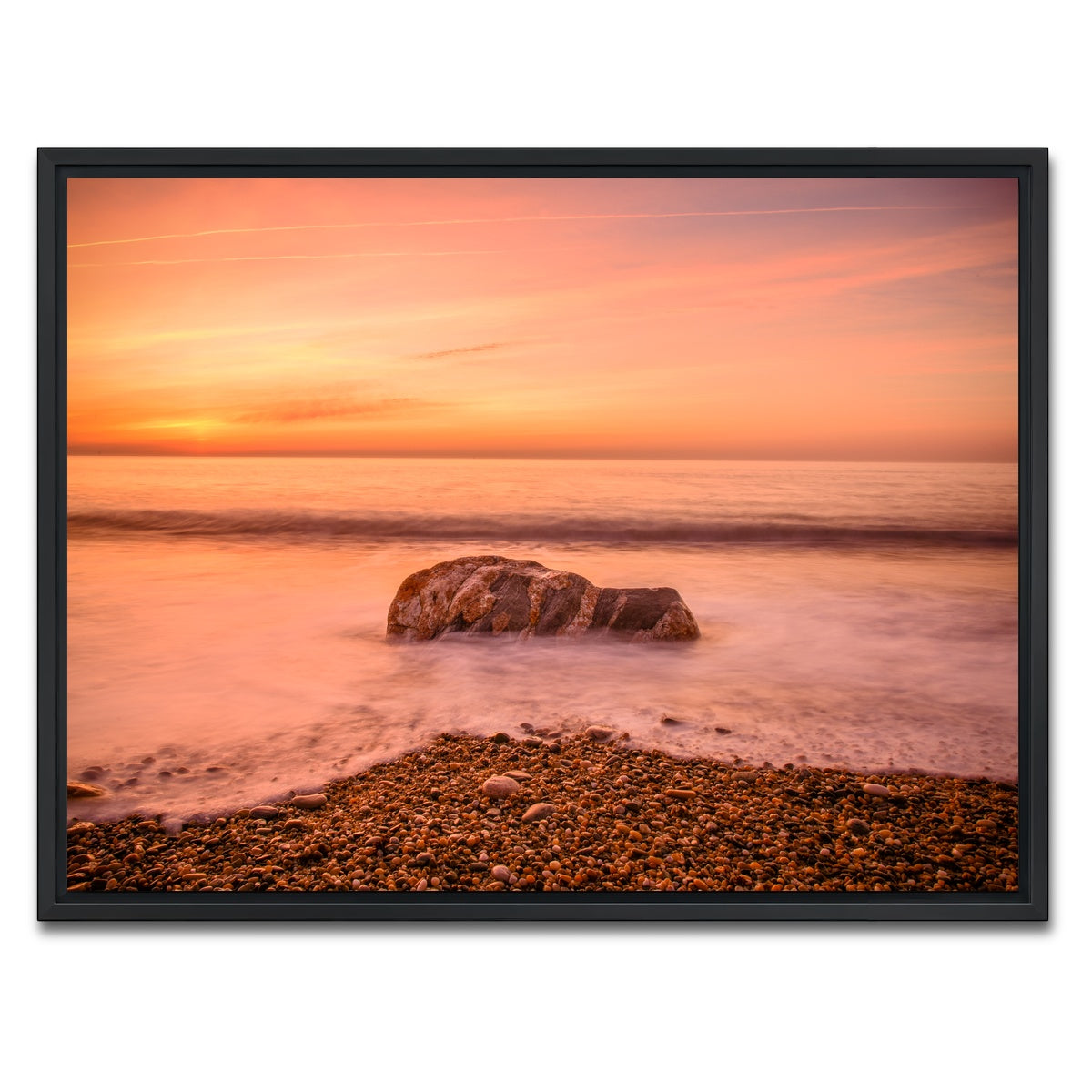 AUTO-MOCKUP WHITE | Montauk Beach | 1 Piece | Black Framed Canvas | group=4x3