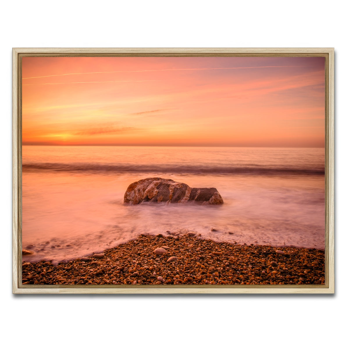 AUTO-MOCKUP WHITE | Montauk Beach | 1 Piece | Natural Framed Canvas | group=4x3