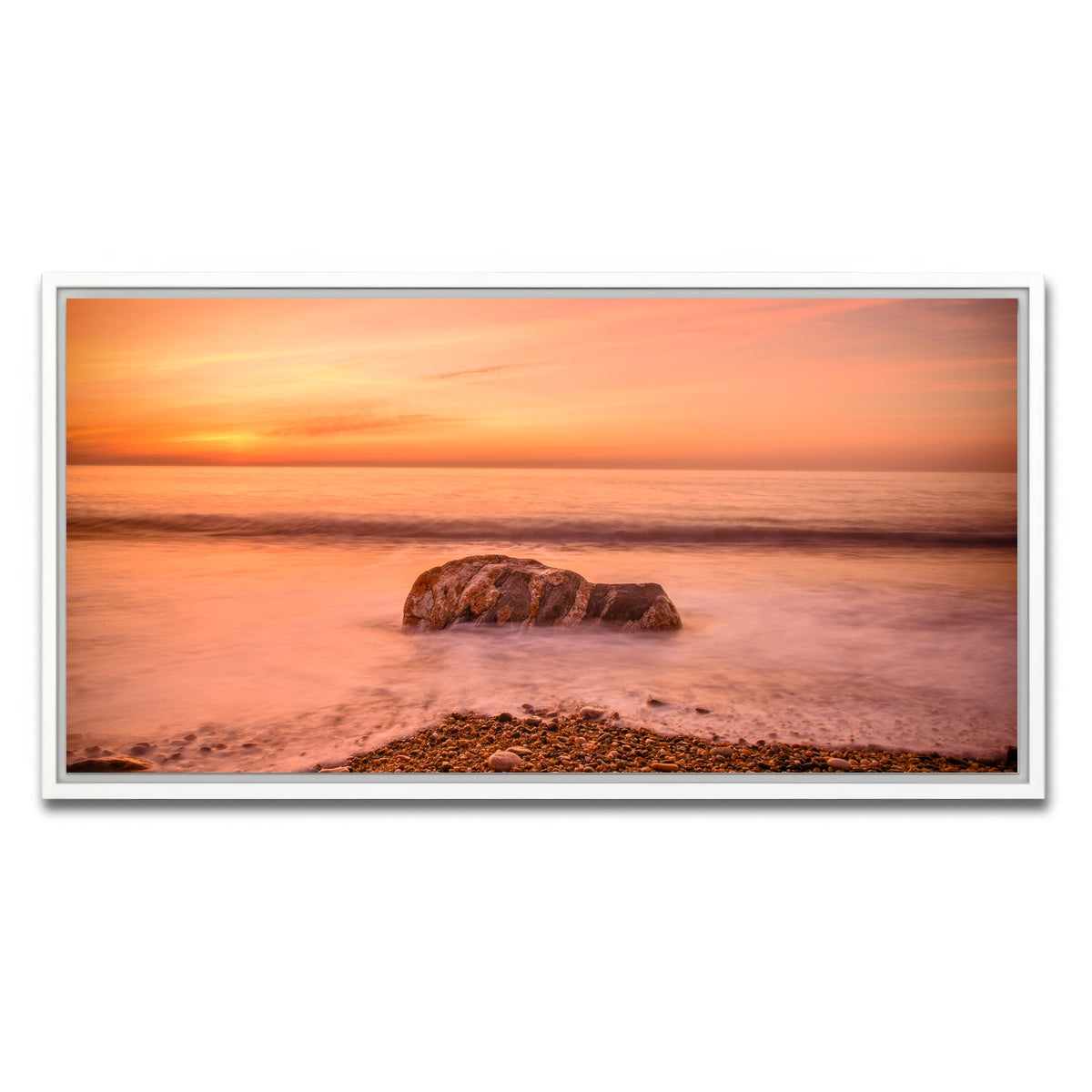 AUTO-MOCKUP WHITE | Montauk Beach | 1 Piece | White Framed Canvas | group=2x1