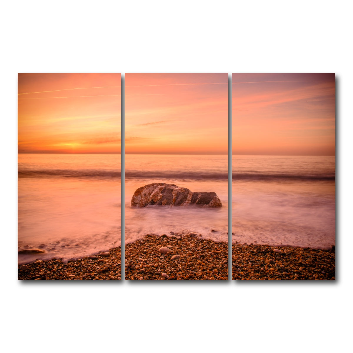AUTO-MOCKUP WHITE | Montauk Beach | 3 Piece | Gallery Wrap Canvas | group=12x24