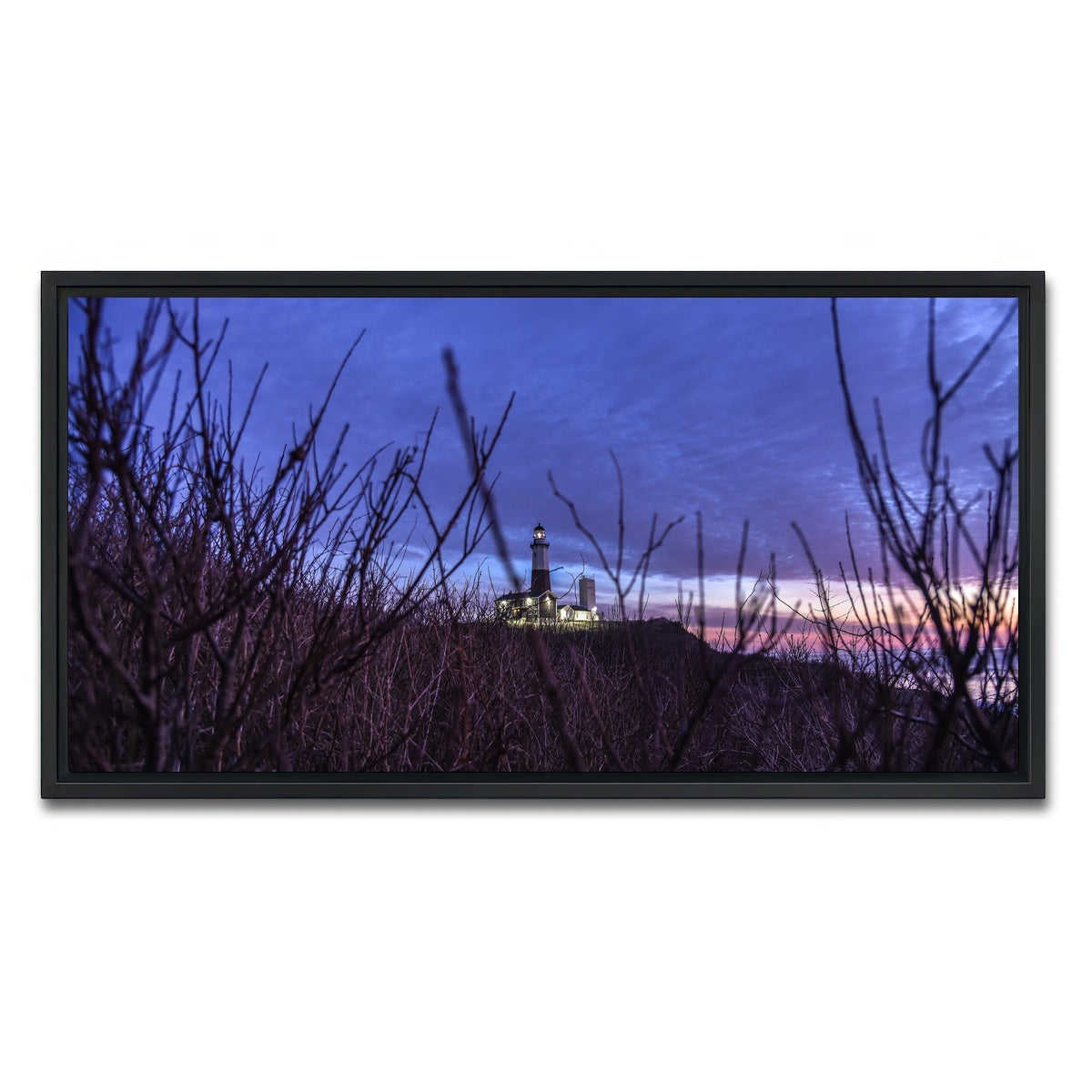 AUTO-MOCKUP WHITE | Montauk Lighthouse | 1 Piece | Black Framed Canvas | group=2x1