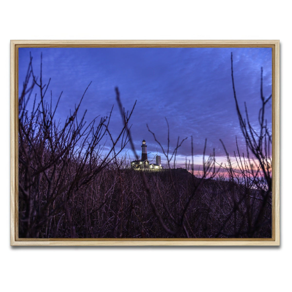 AUTO-MOCKUP WHITE | Montauk Lighthouse | 1 Piece | Natural Framed Canvas | group=4x3