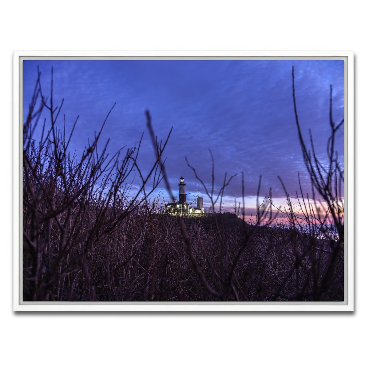 AUTO-MOCKUP WHITE | Montauk Lighthouse | 1 Piece | White Framed Canvas | group=4x3