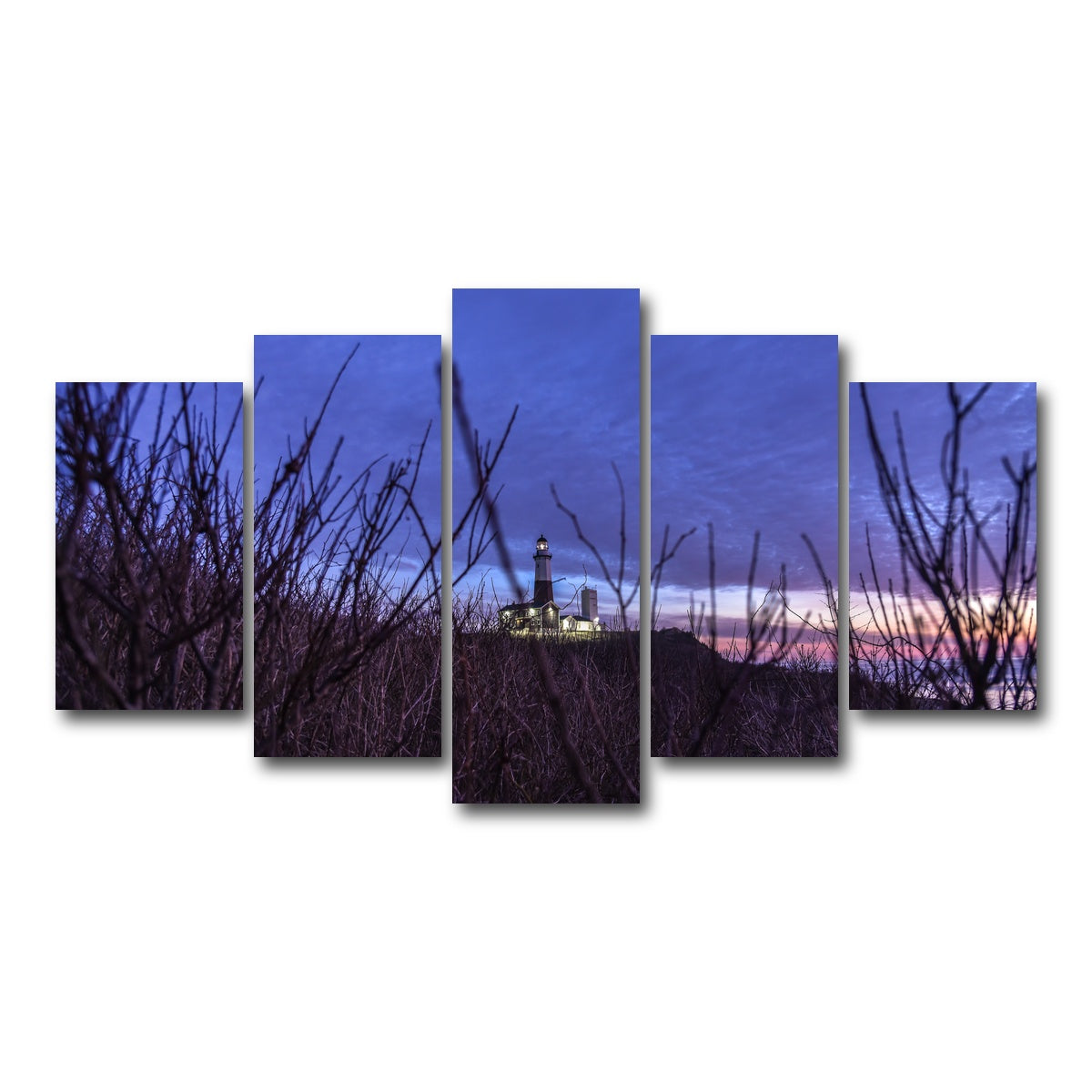 AUTO-MOCKUP WHITE | Montauk Lighthouse | 5 Piece | Gallery Wrap Canvas | group=5_normal