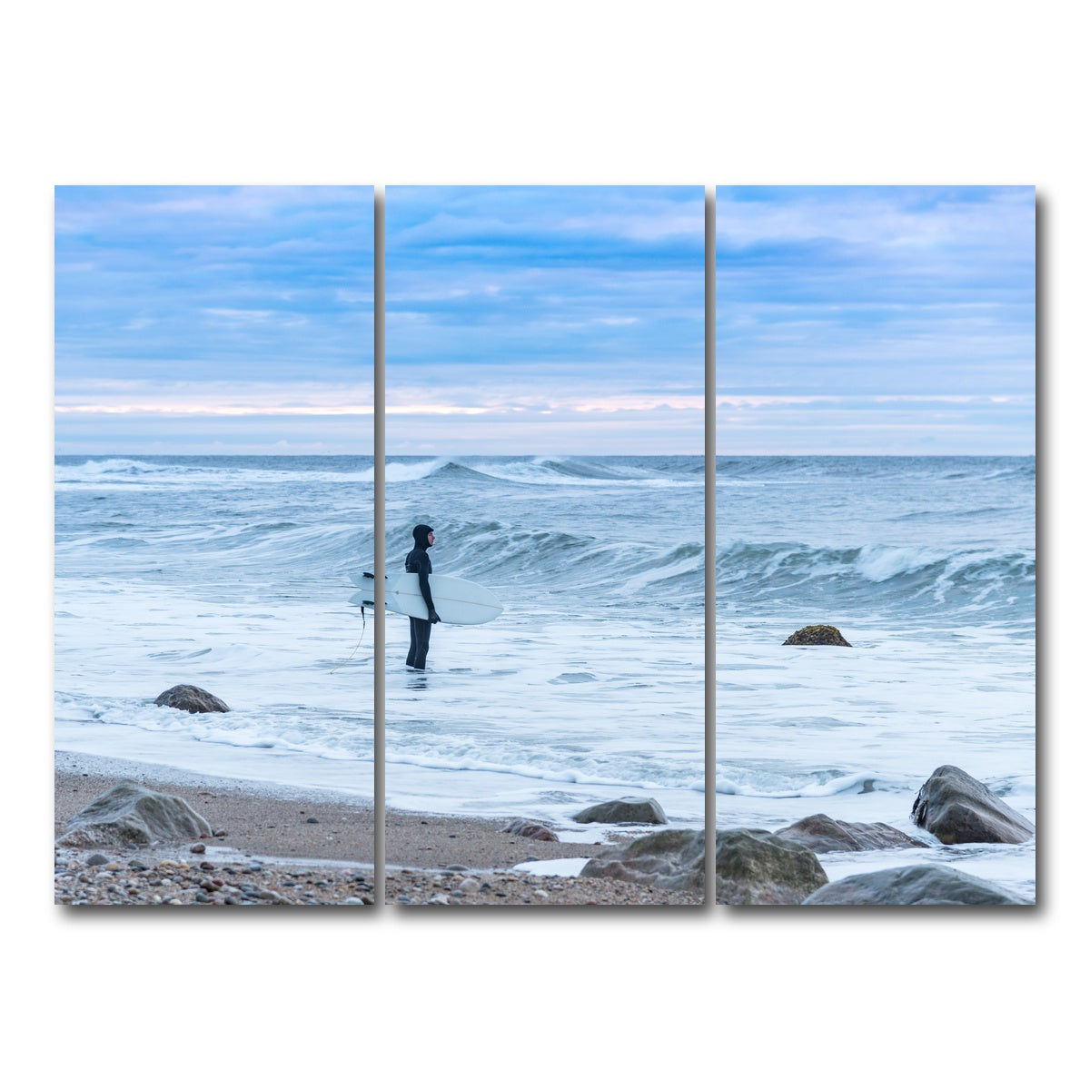 AUTO-MOCKUP WHITE | Montauk Surfer | 3 Piece | Gallery Wrap Canvas | group=8x18