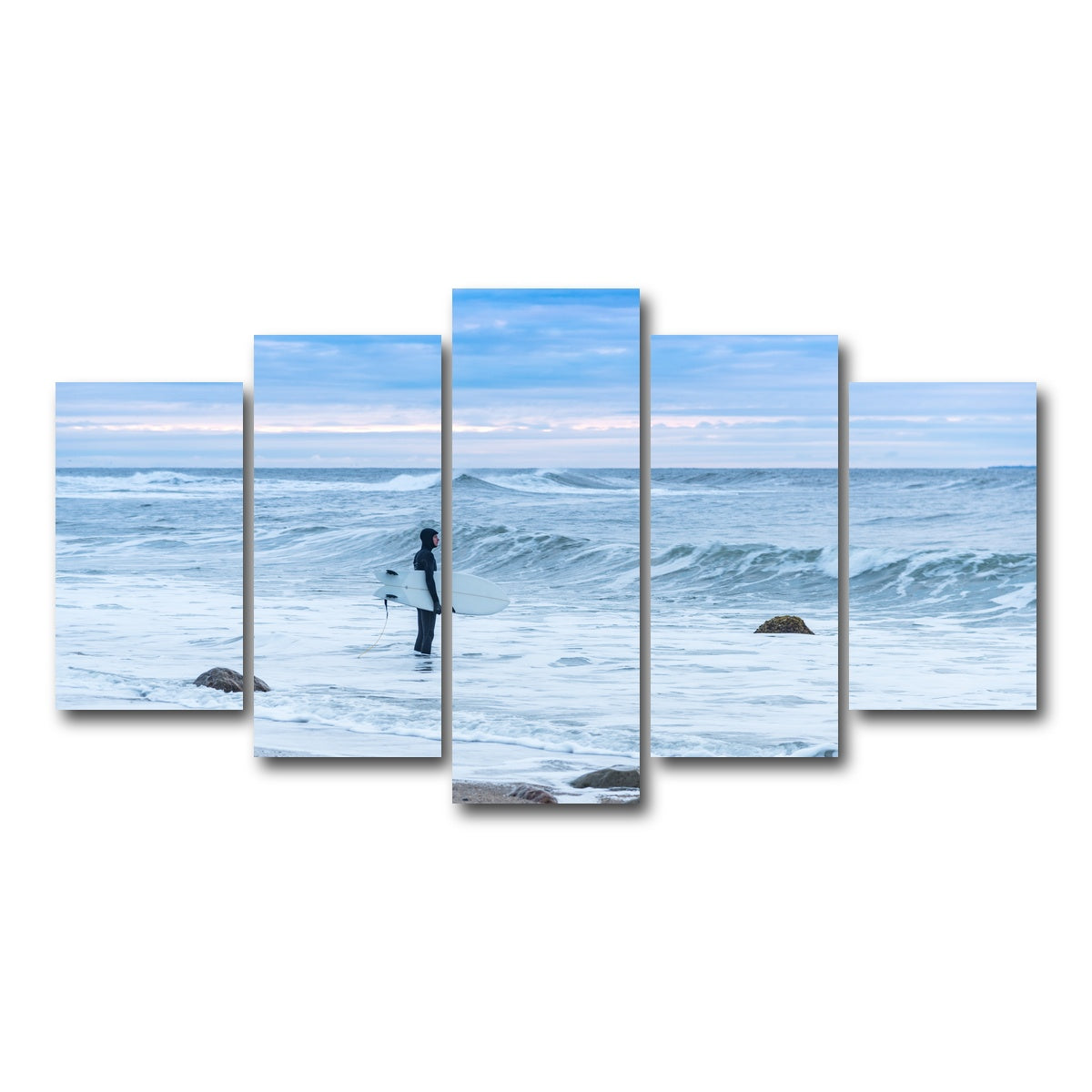 AUTO-MOCKUP WHITE | Montauk Surfer | 5 Piece | Gallery Wrap Canvas | group=5_normal