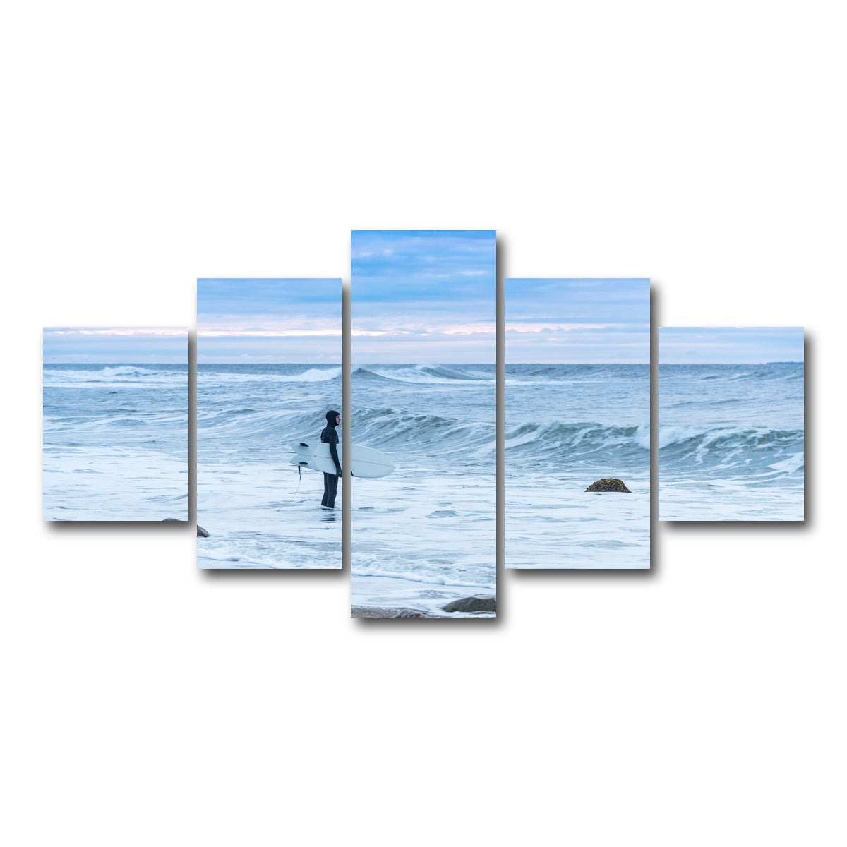 AUTO-MOCKUP WHITE | Montauk Surfer | 5 Piece | Gallery Wrap Canvas | group=5_short