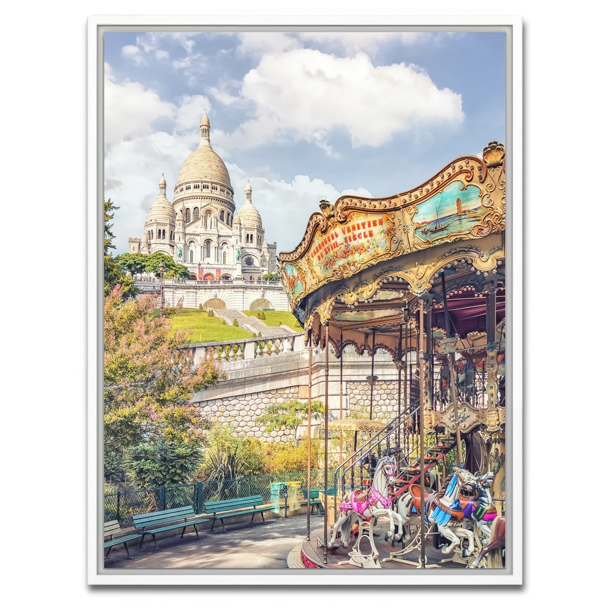 AUTO-MOCKUP WHITE | Montmartre | 1 Piece | White Framed Canvas | group=3x4