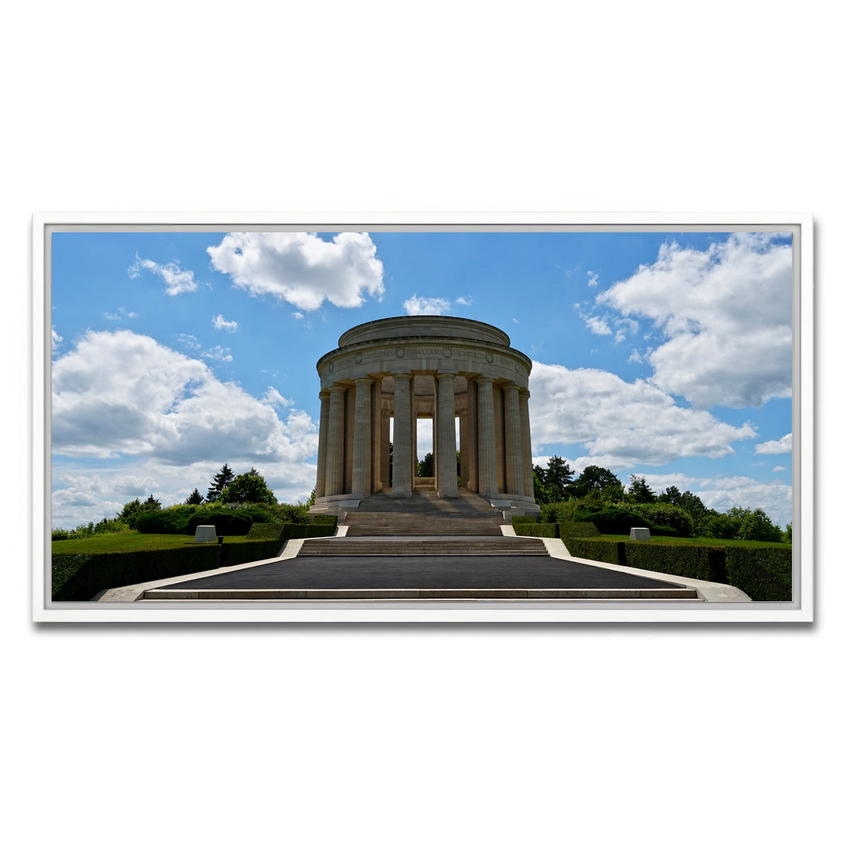 AUTO-MOCKUP WHITE | Montsec US WWI Memorial | 1 Piece | White Framed Canvas | group=2x1