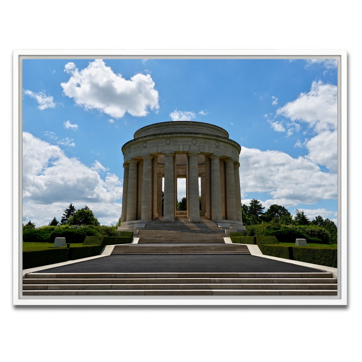 AUTO-MOCKUP WHITE | Montsec US WWI Memorial | 1 Piece | White Framed Canvas | group=4x3