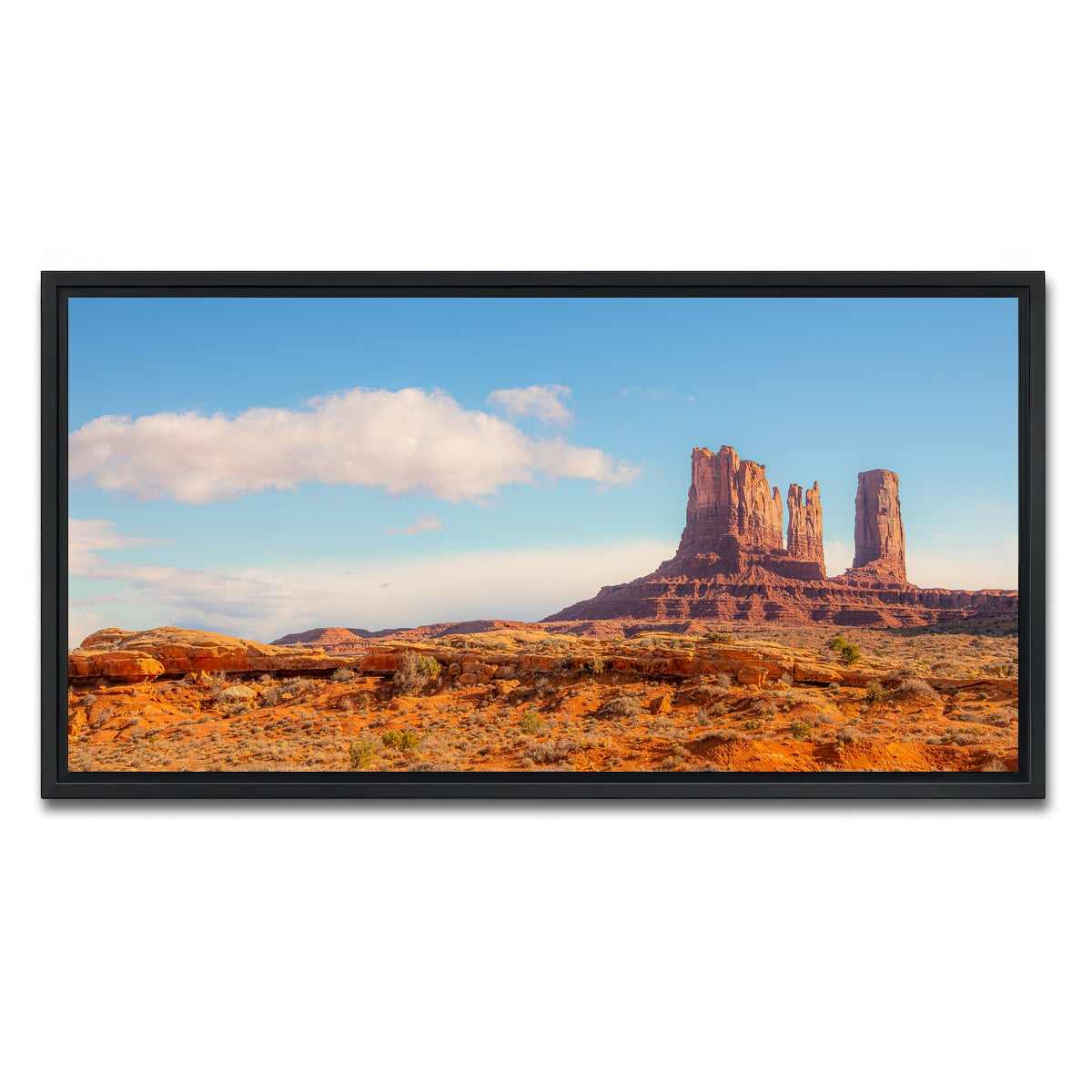 AUTO-MOCKUP WHITE | Monument-Valley | 1 Piece | Black Framed Canvas | group=2x1