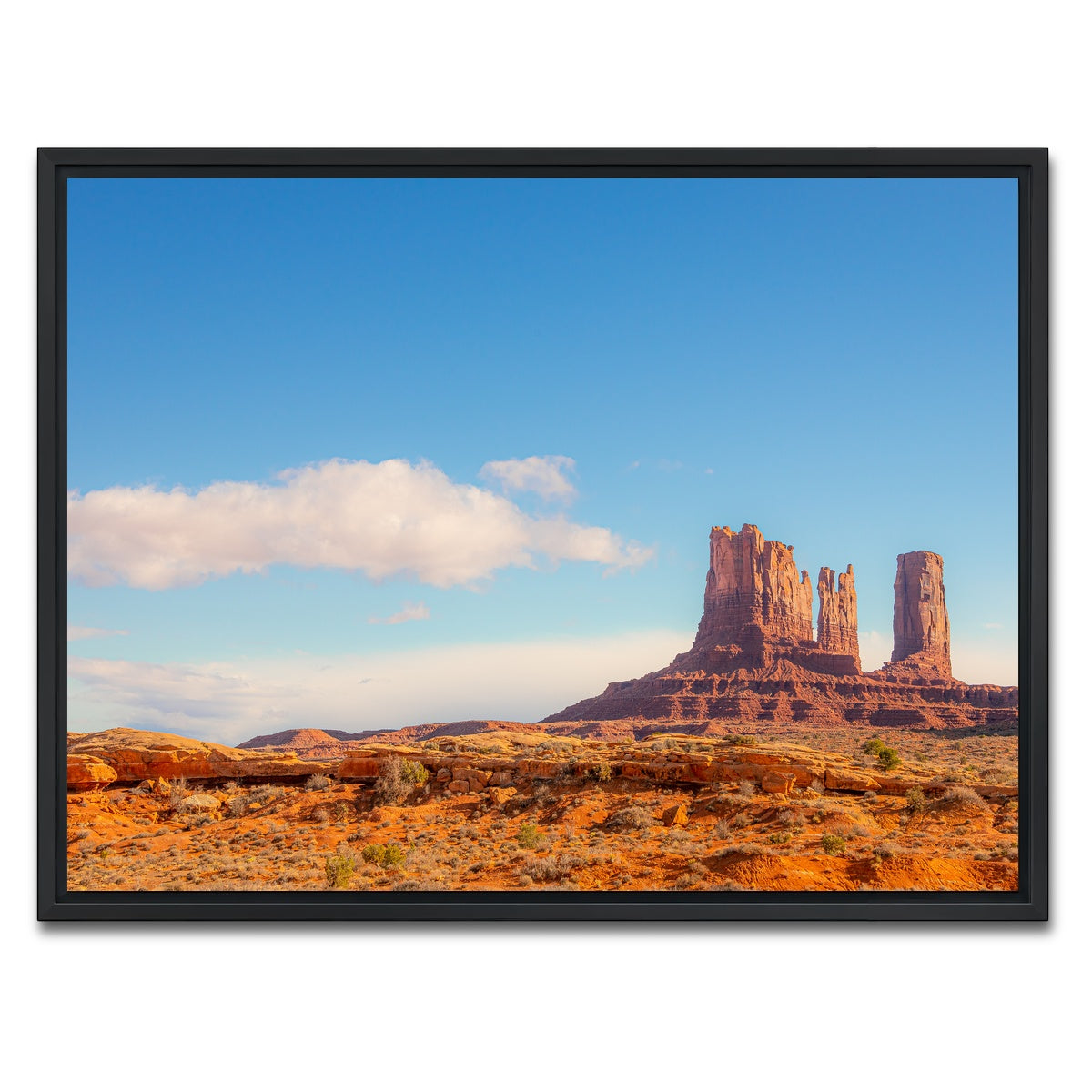 AUTO-MOCKUP WHITE | Monument-Valley | 1 Piece | Black Framed Canvas | group=4x3
