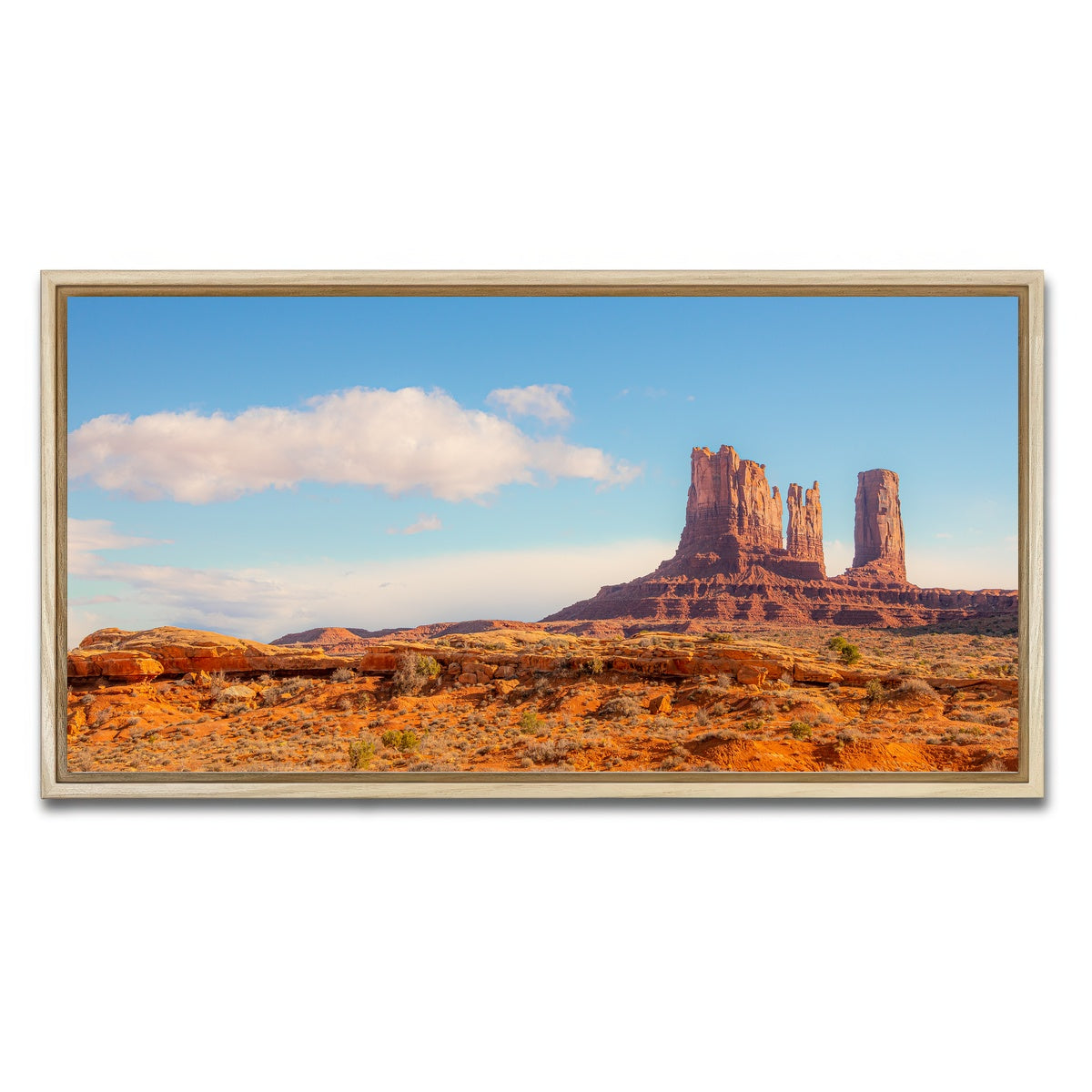 AUTO-MOCKUP WHITE | Monument-Valley | 1 Piece | Natural Framed Canvas | group=2x1