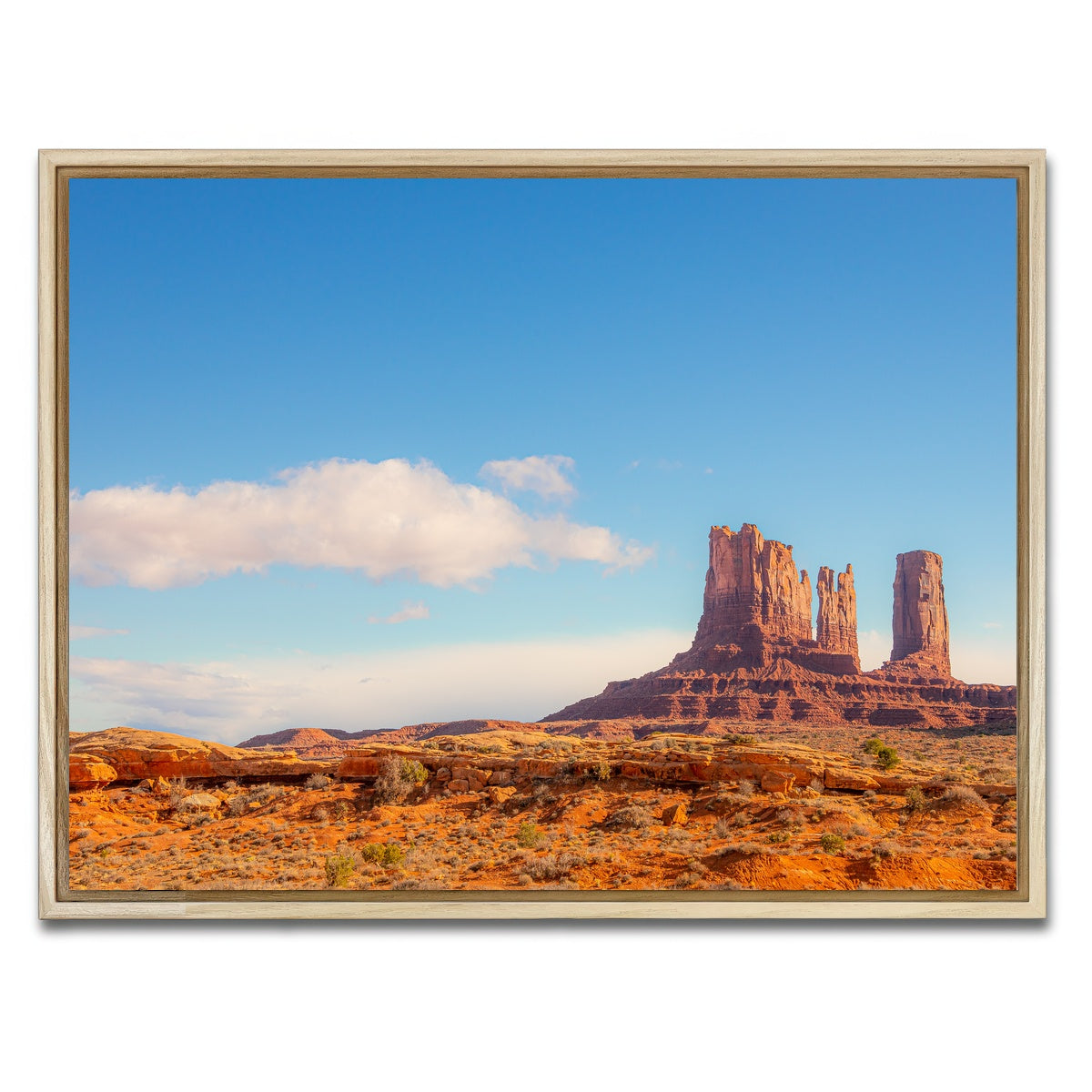 AUTO-MOCKUP WHITE | Monument-Valley | 1 Piece | Natural Framed Canvas | group=4x3