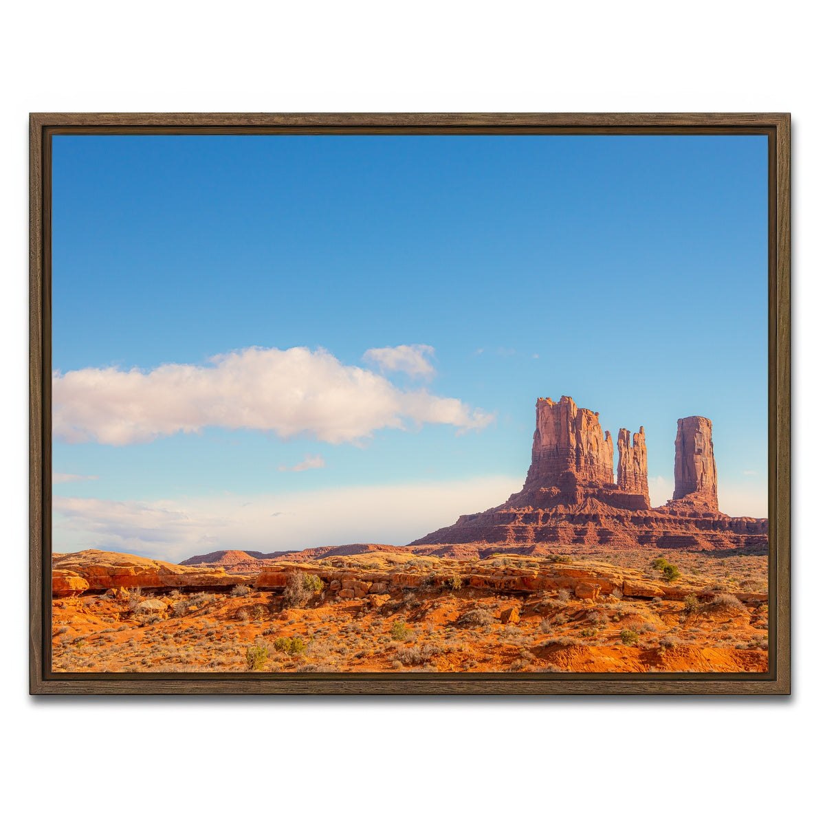 AUTO-MOCKUP WHITE | Monument-Valley | 1 Piece | Walnut Framed Canvas | group=4x3