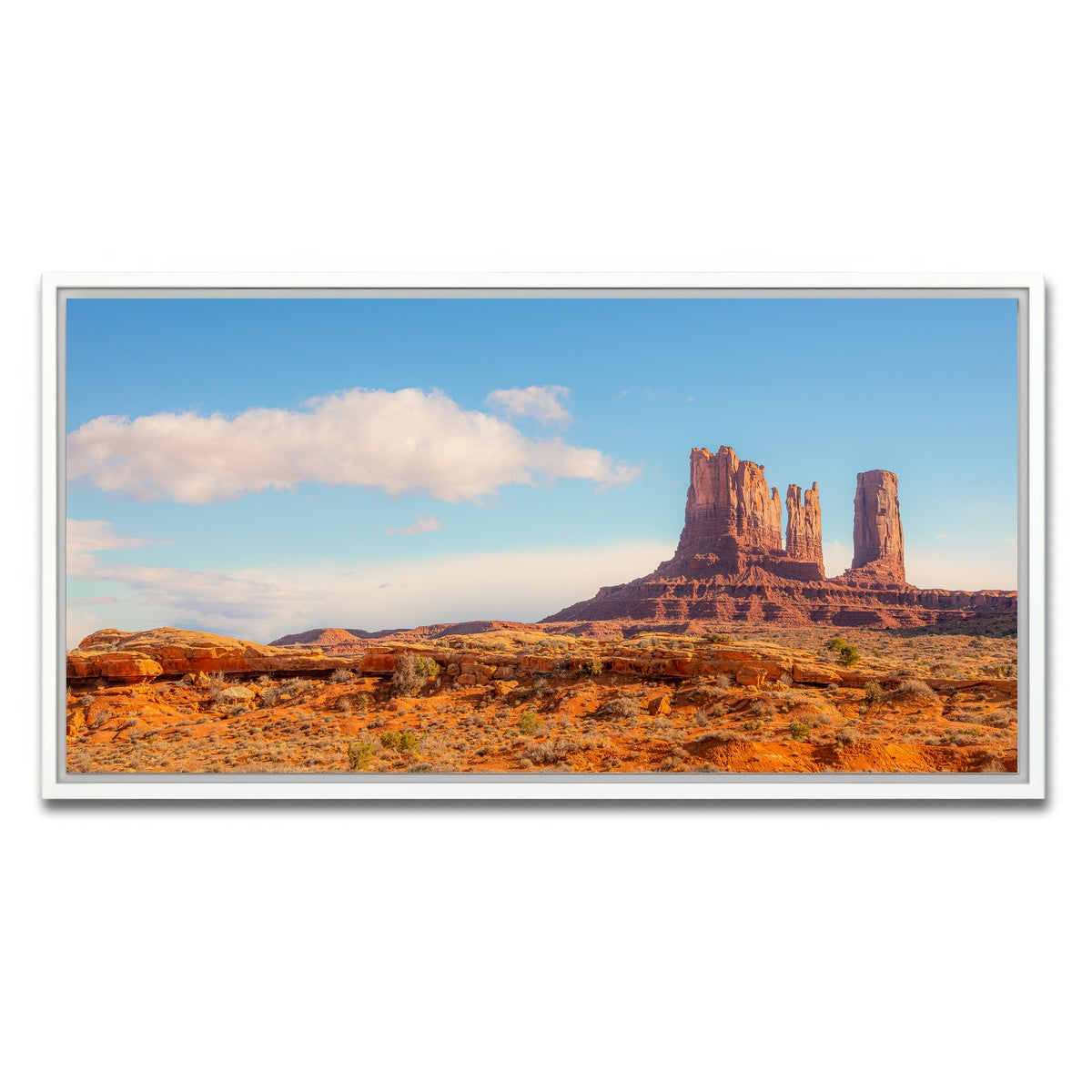 AUTO-MOCKUP WHITE | Monument-Valley | 1 Piece | White Framed Canvas | group=2x1