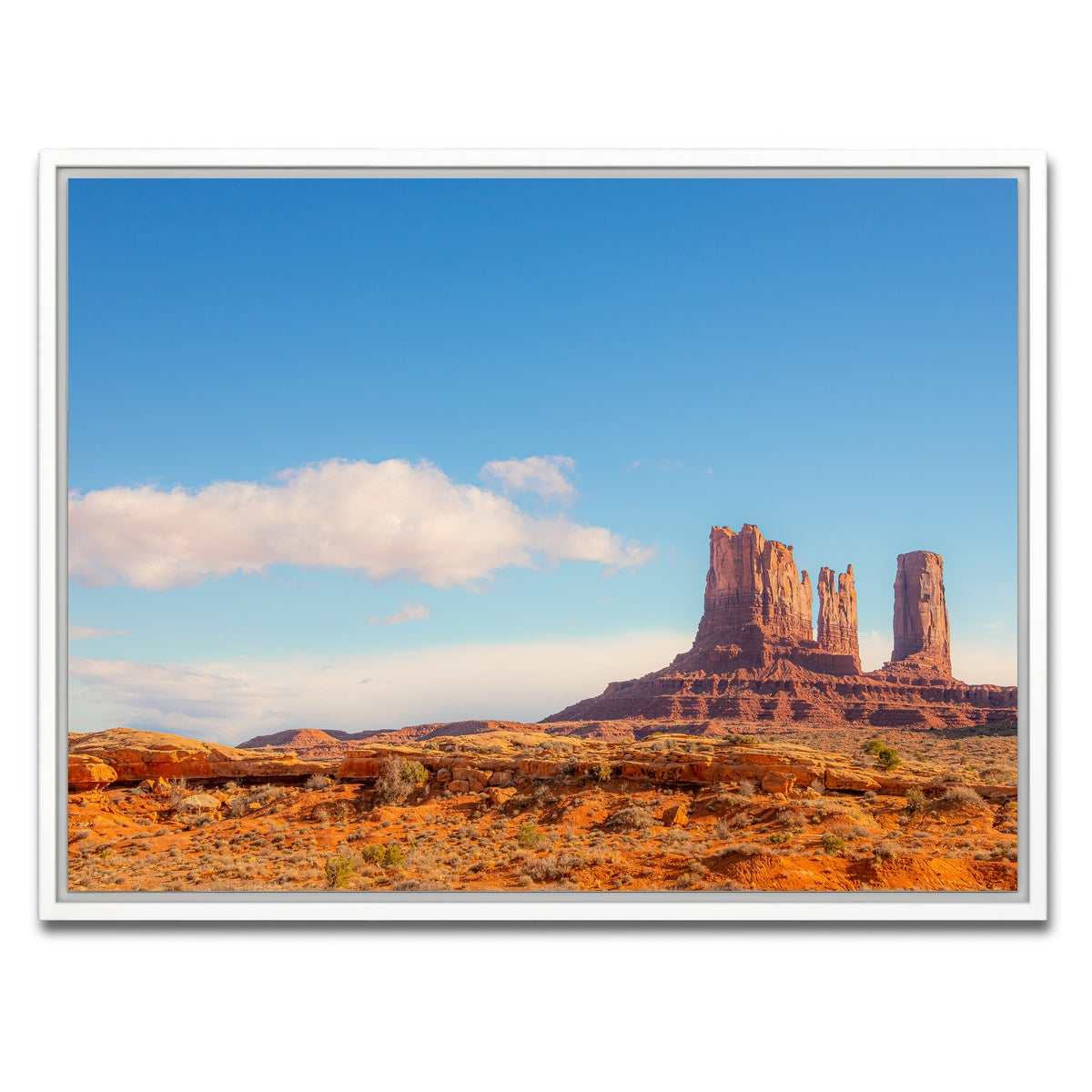 AUTO-MOCKUP WHITE | Monument-Valley | 1 Piece | White Framed Canvas | group=4x3