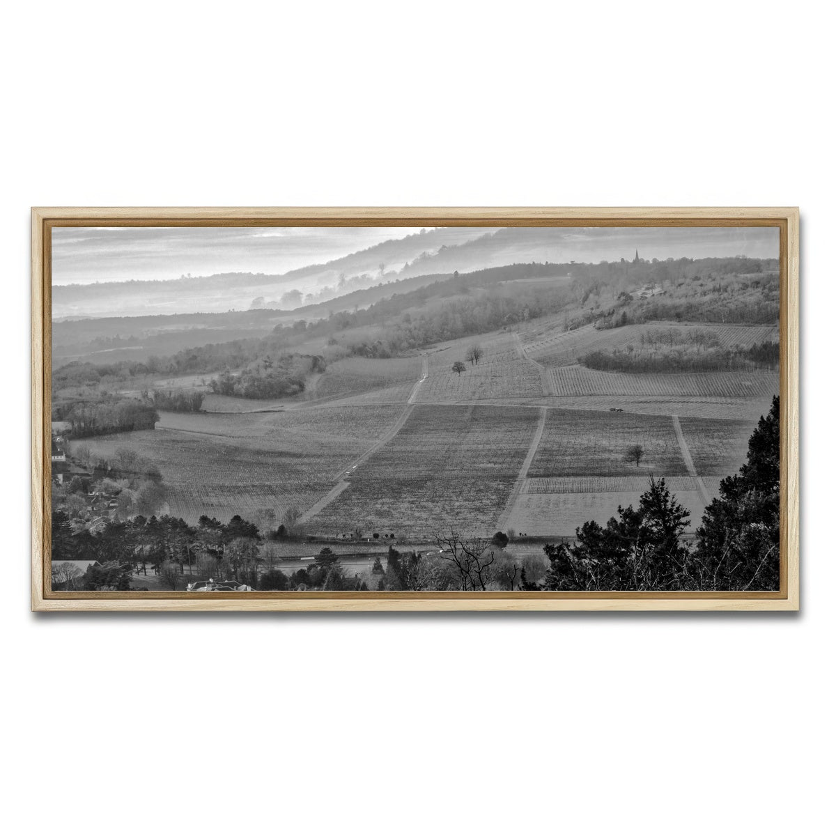 AUTO-MOCKUP WHITE | Moody Hills | 1 Piece | Natural Framed Canvas | group=2x1