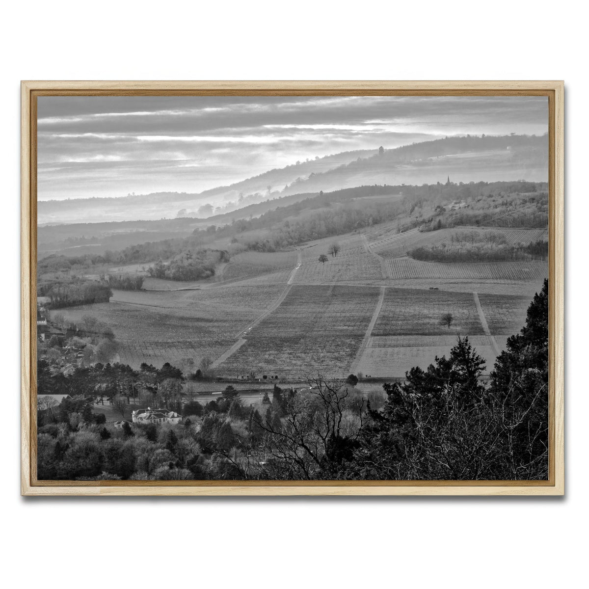 AUTO-MOCKUP WHITE | Moody Hills | 1 Piece | Natural Framed Canvas | group=4x3