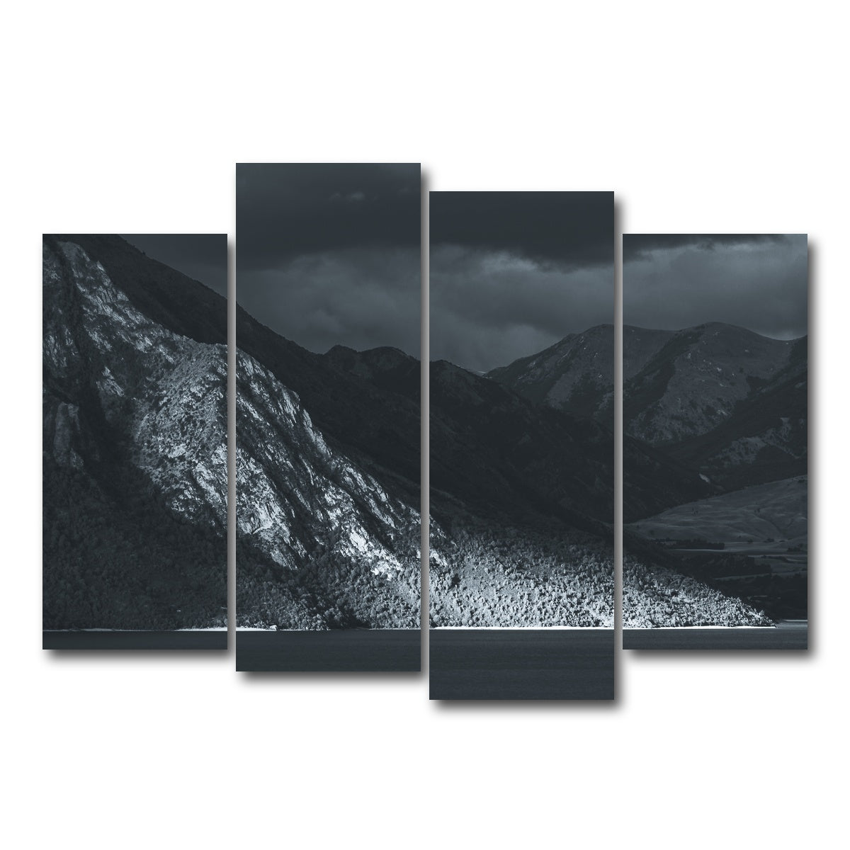 AUTO-MOCKUP WHITE | Moody Lake | 4 Piece | Gallery Wrap Canvas | group=4_normal