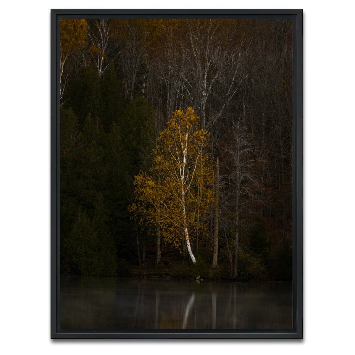 AUTO-MOCKUP WHITE | Moody Vermont Morning | 1 Piece | Black Framed Canvas | group=3x4