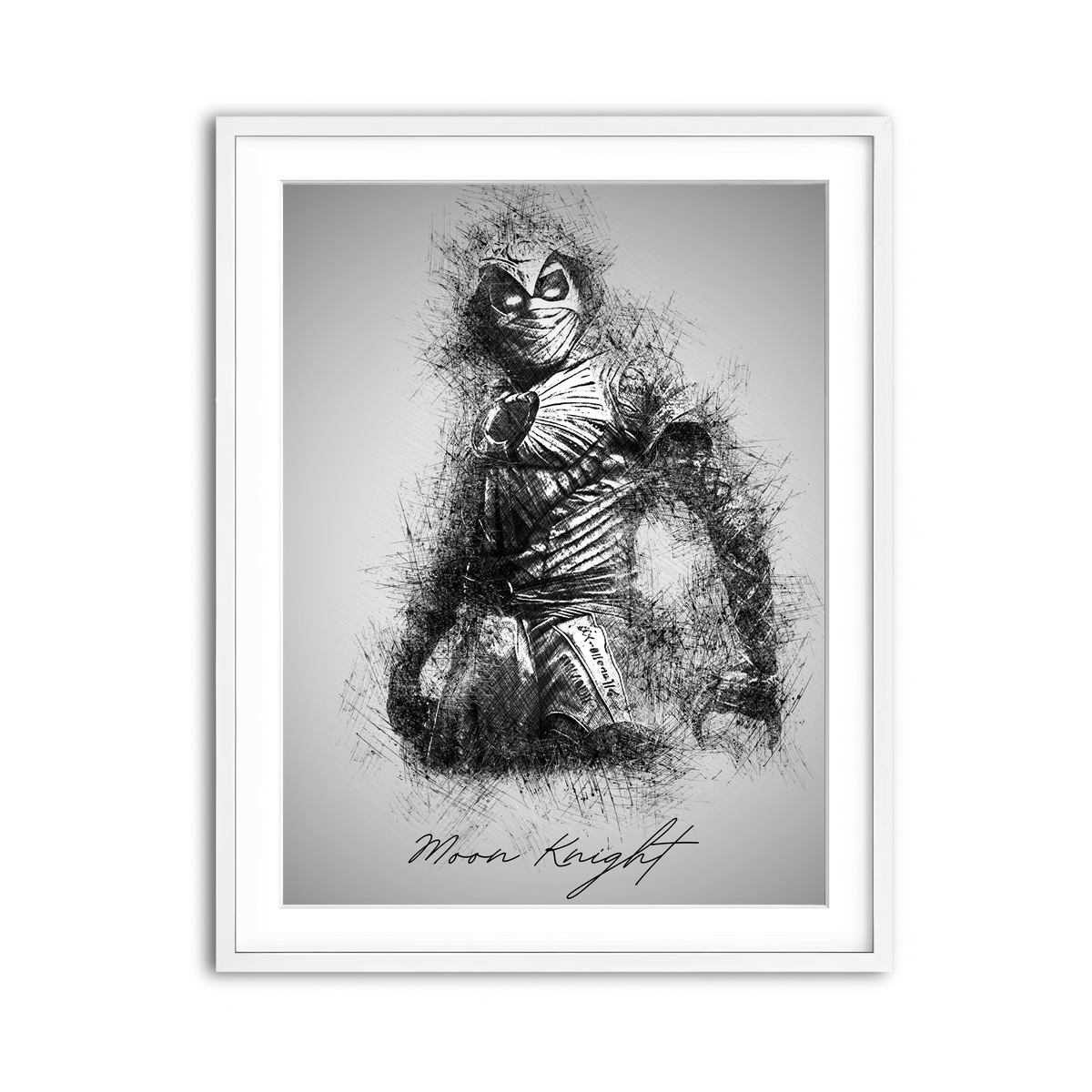 Framed Print 3x4 White