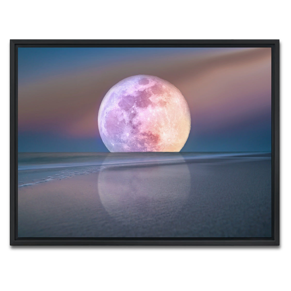 AUTO-MOCKUP WHITE | Moon Rise | 1 Piece | Black Framed Canvas | group=4x3